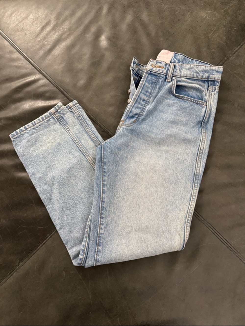 REVICE Women's Straight Leg Jeans - Light Blue Wash